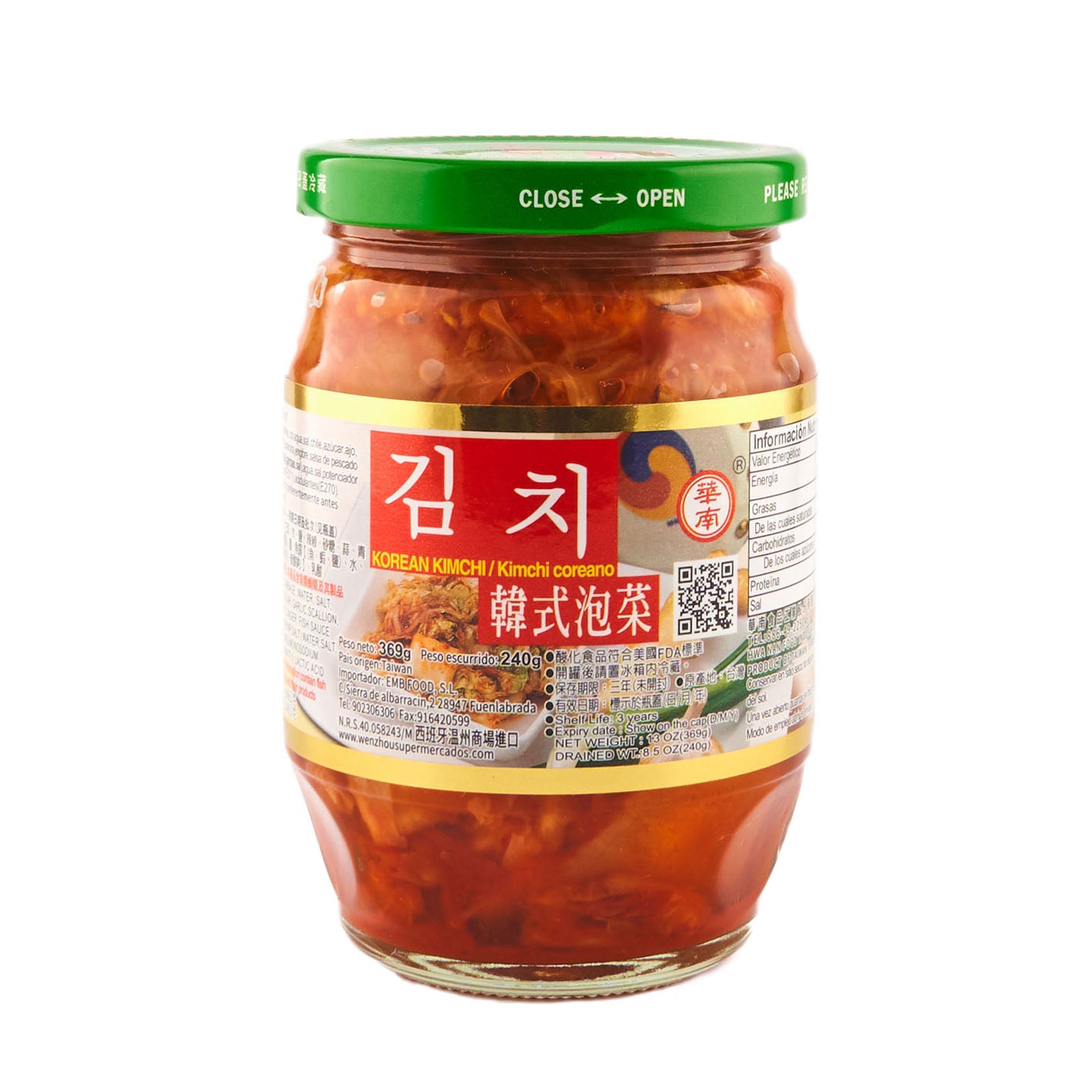 华南牌韩国泡菜 369g