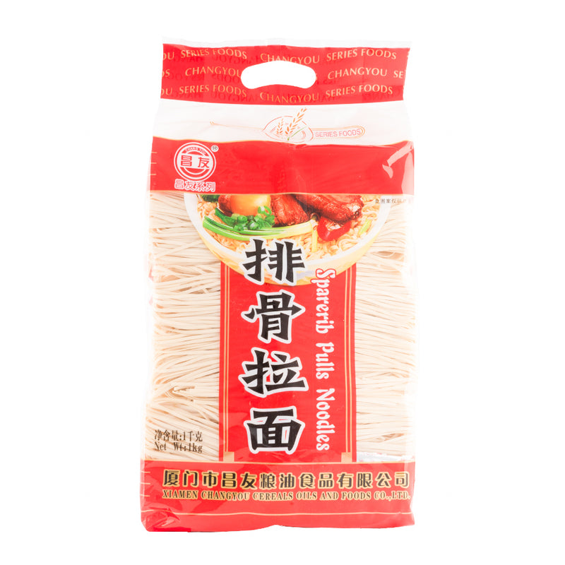 Tallarines de trigo con condimento sabor a costillas 1kg