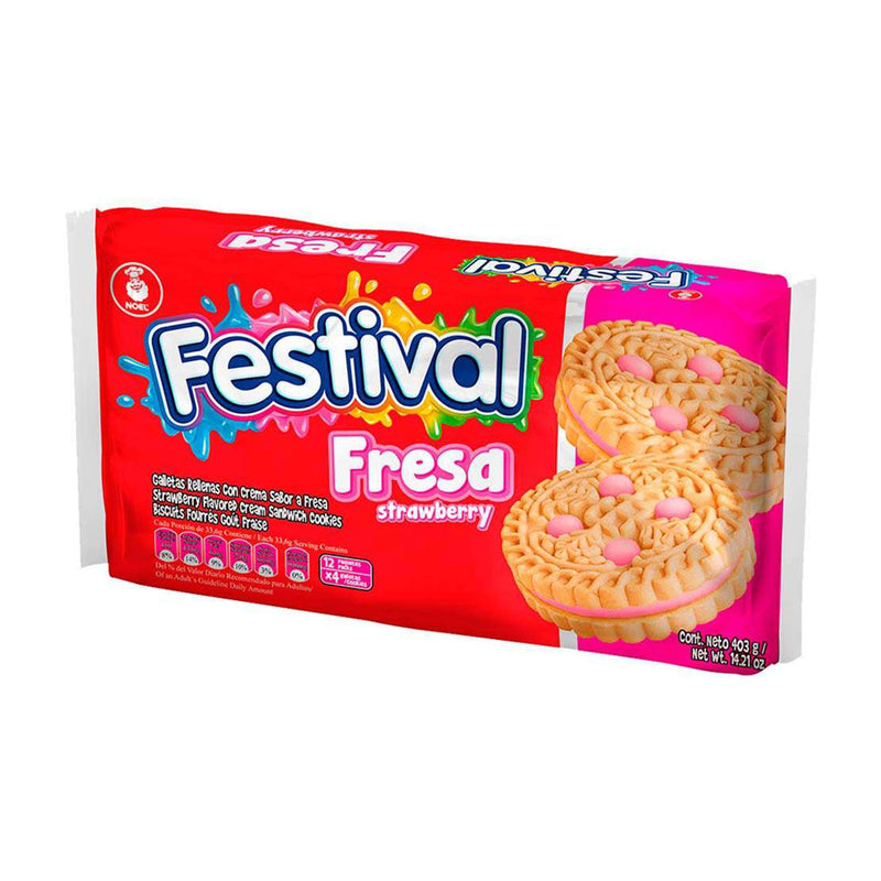 Galleta festival fresa 403g