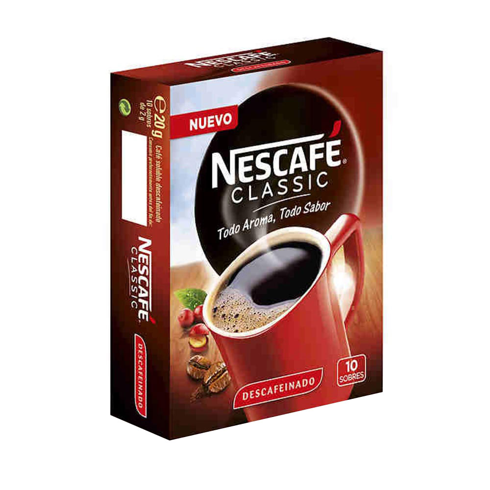 Nescafe descafeinado 20g 10 sobres