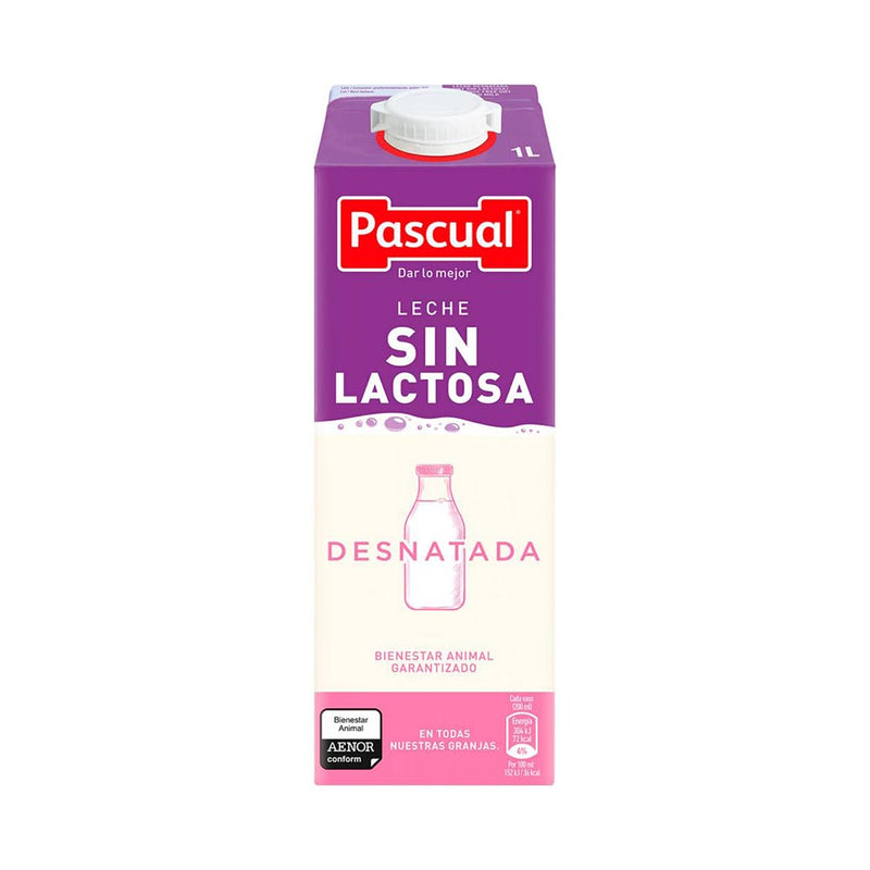 Pascual leche sin lactosa desnatada 1000ml