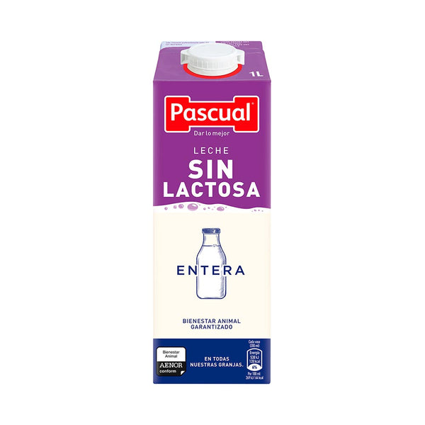 Pascual leche sin lactosa entera 1000ml