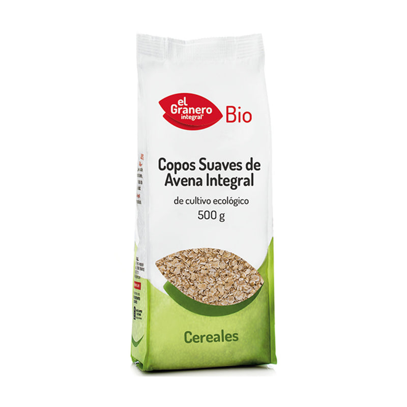 Copos de avena suave integral bio 500g