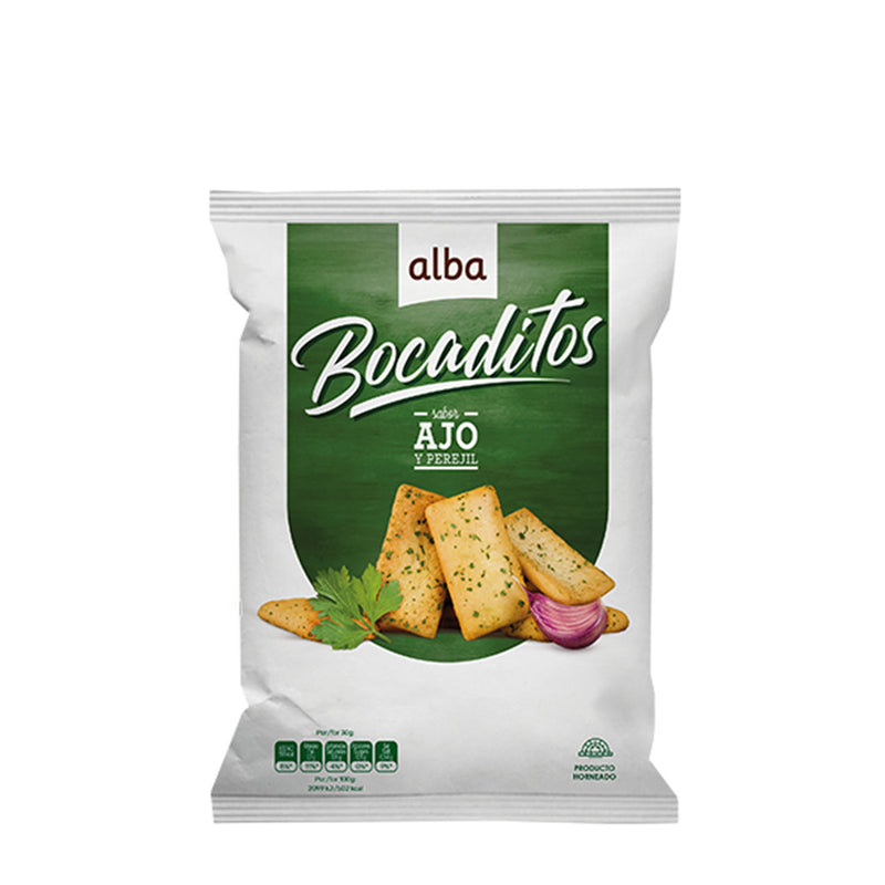 Alba bocaditos de ajo y perejil 110g