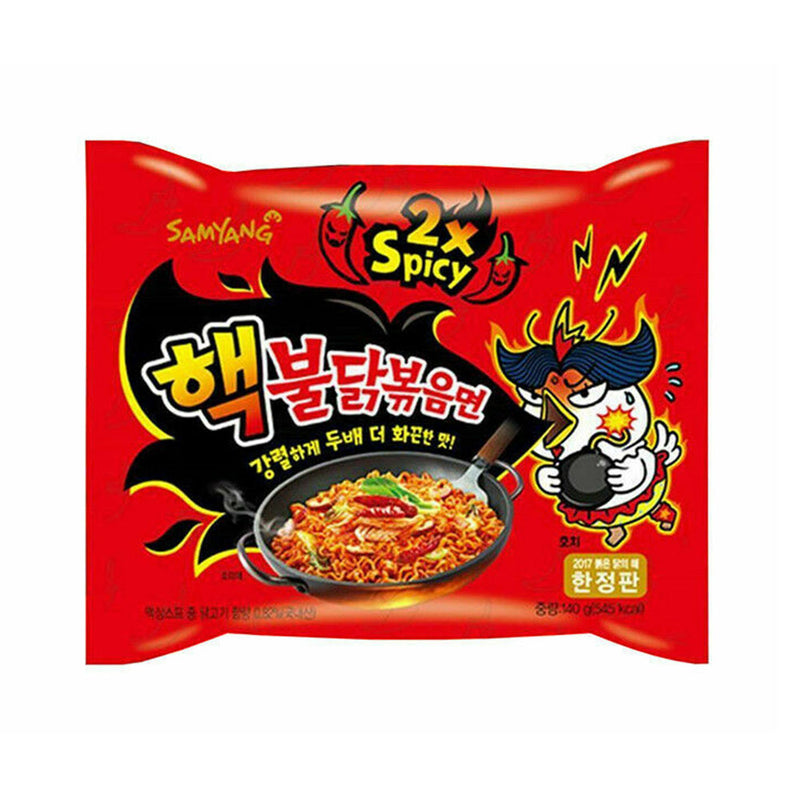 Tallarines instantáneos sabor pollo súperpicante x2 140g Samyang