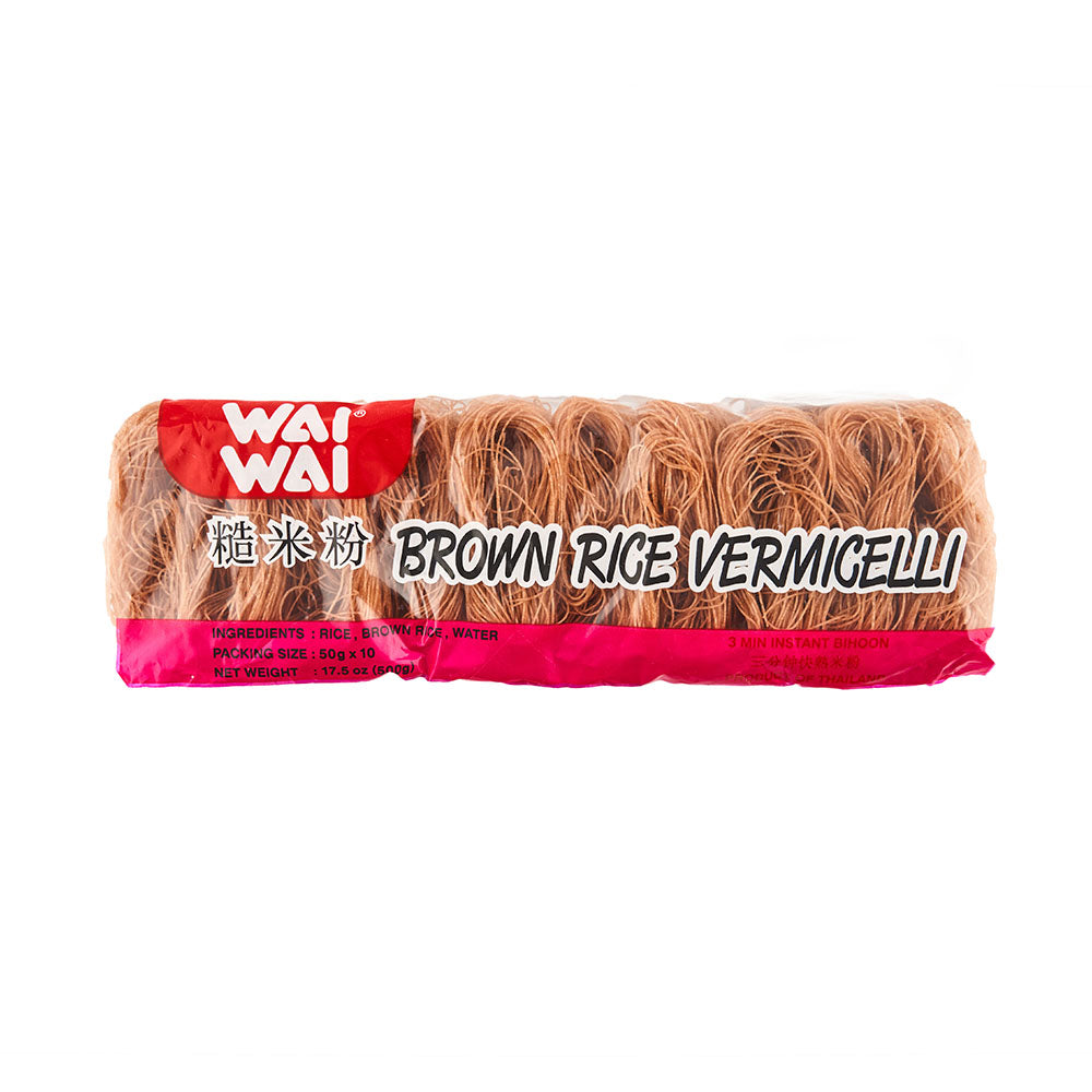 Fideos de arroz integral wai wai 500g